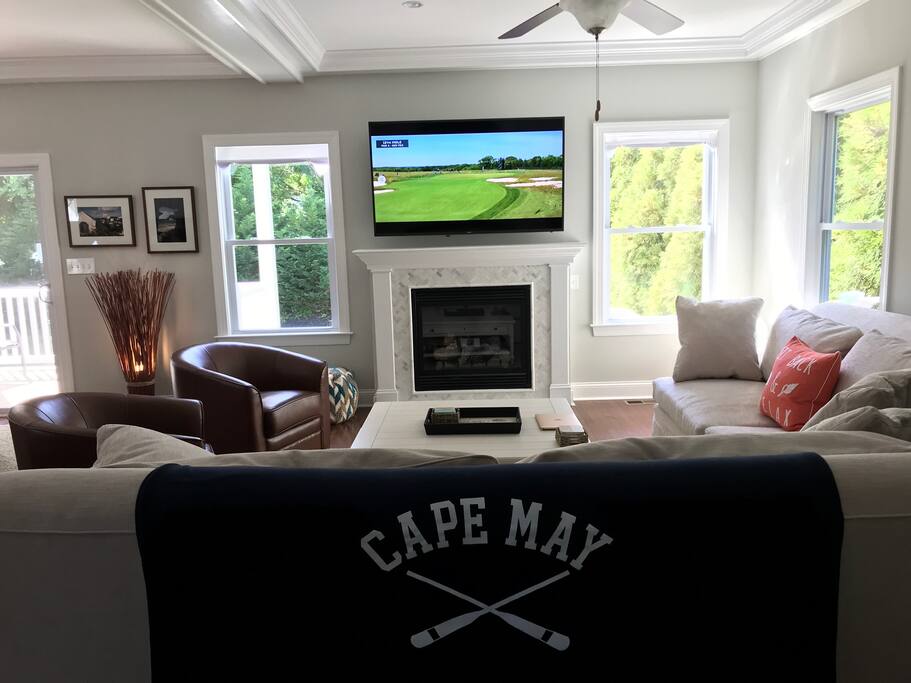 Family room with plenty of seating.
