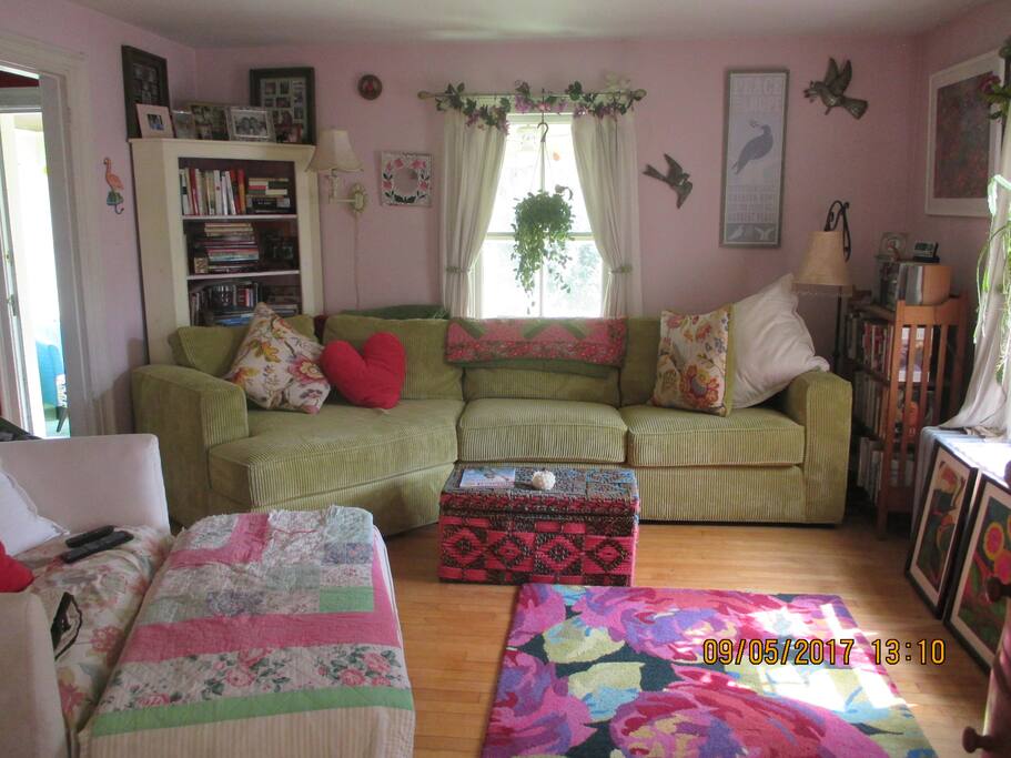 Living room- much neater these days