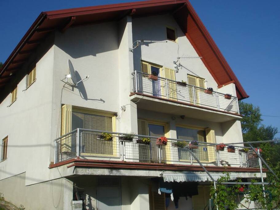 House from the left side of the garden.