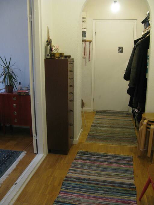 The hallway and the main entrance