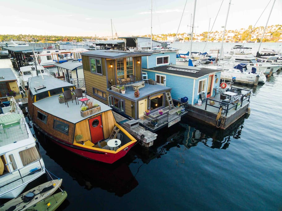 Quarky Turnip Houseboat - Hausboote zur Miete in Seattle ...