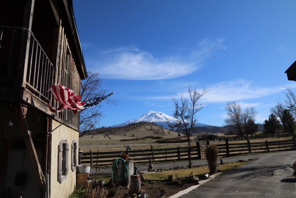 View of Mt. Shasta from the Bunkhouse