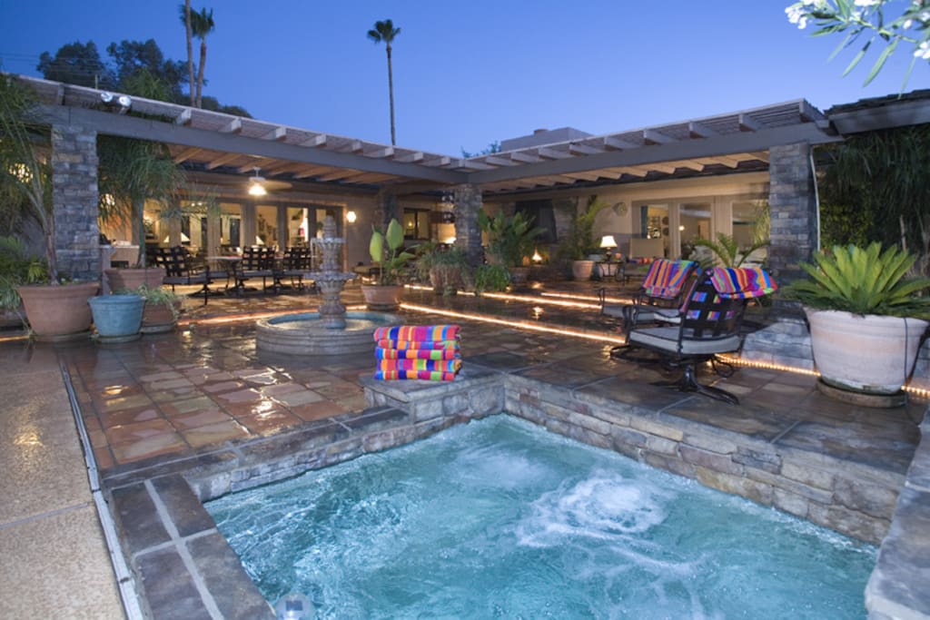 The main pool patio is an entertainer's dream!