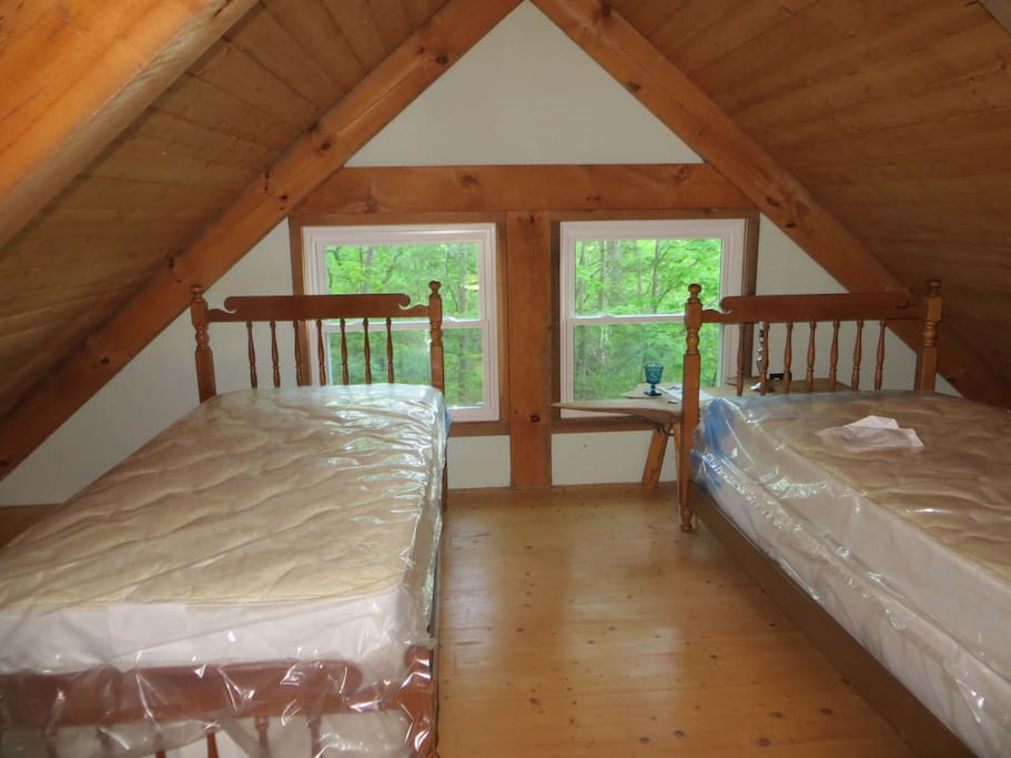 Twin Beds in the loft area