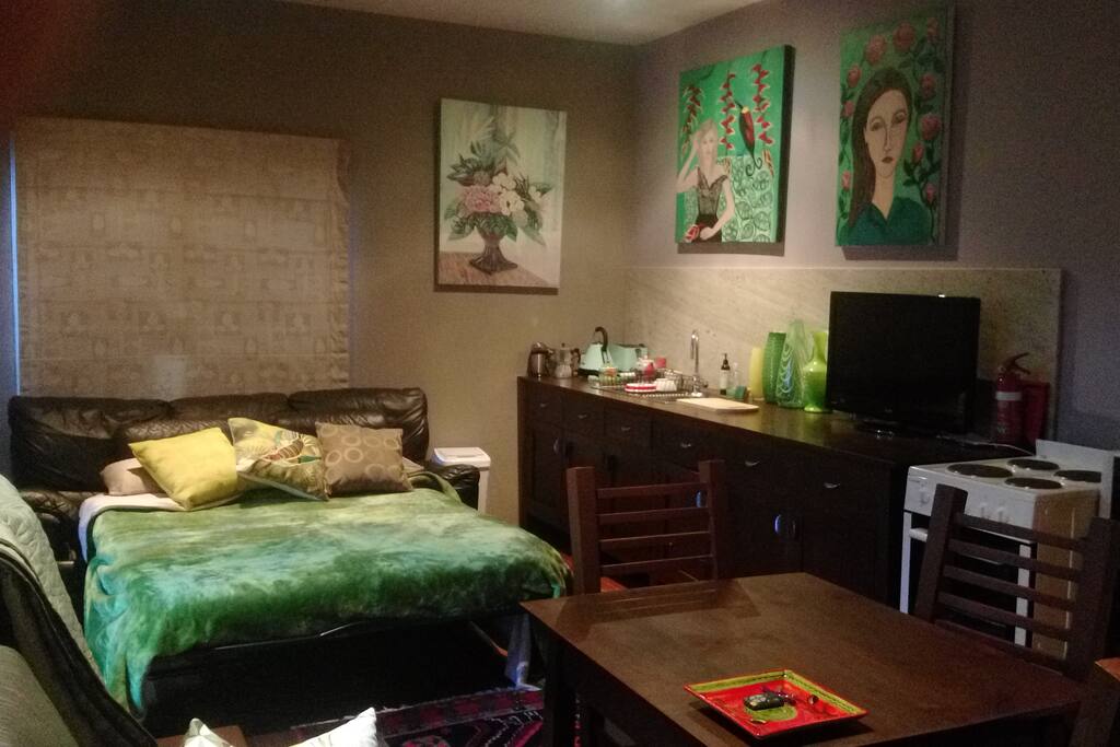 double sofa bed , downstairs