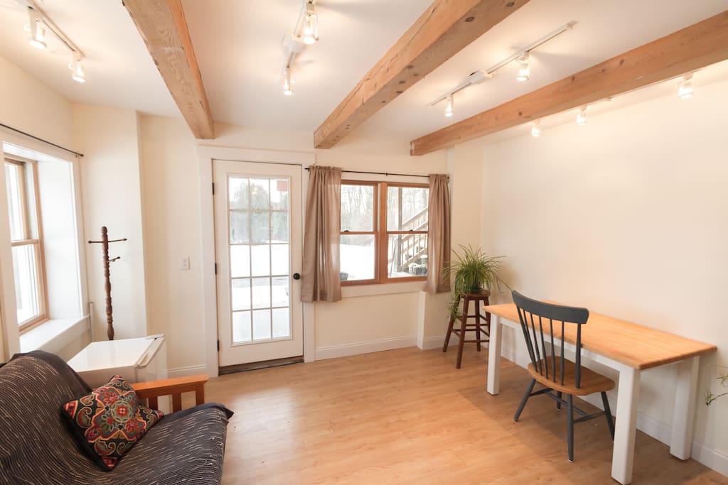 Lots of natural sunlight and radiant heat in the floors.