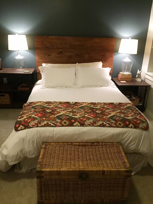 Queen-sized bed