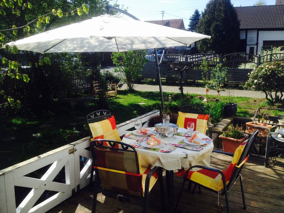 Garten kann mitbenutzt werden