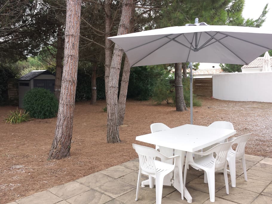 jardin vue de la terrasse