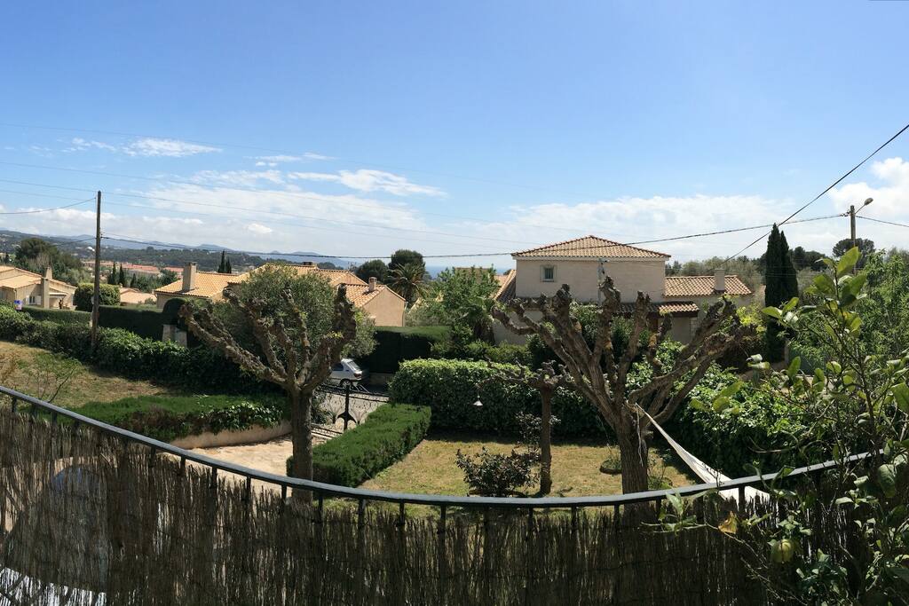 La vue depuis le salon