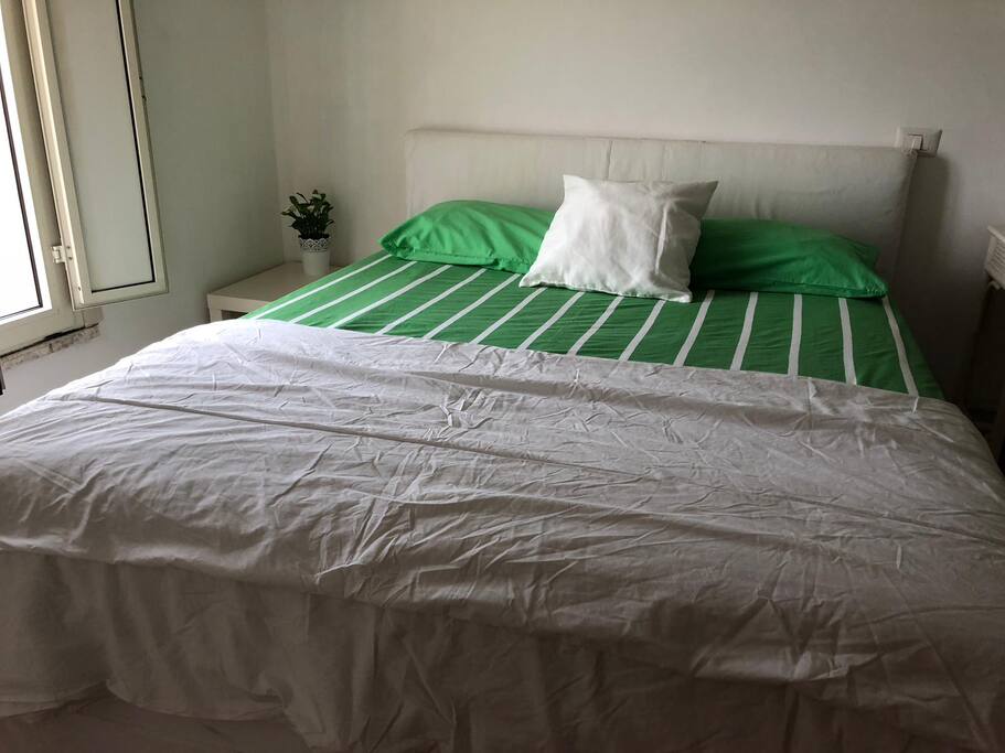 The new double bed