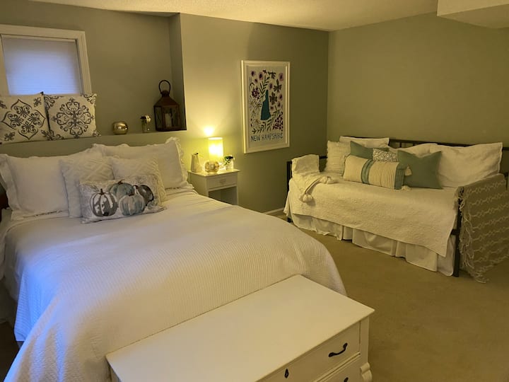 ห้องนอนพร้อมเตียงเดี่ยว