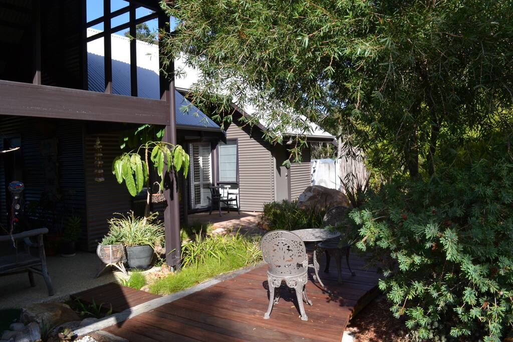 A timber deck for your morning cuppa in the sun