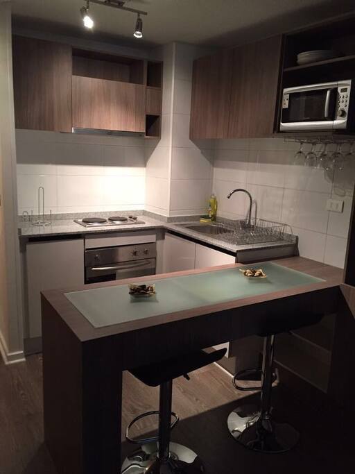 Cocina americana completamente equipada