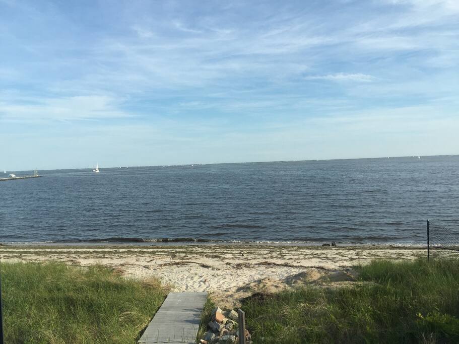 Private beach of this house