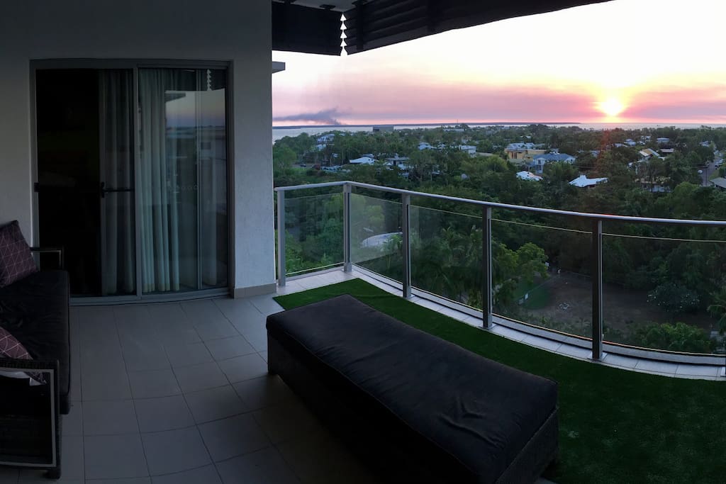 Main balcony on sunset