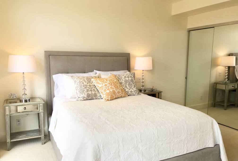 Beautiful mirror night stands.