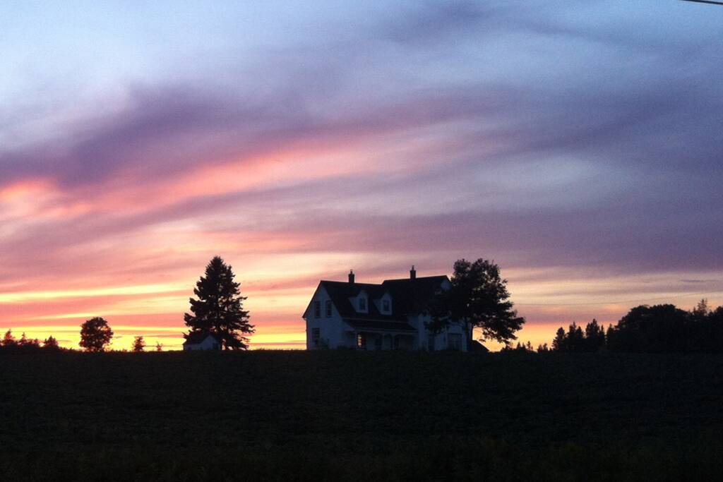 sunset at BlueSky Breeze