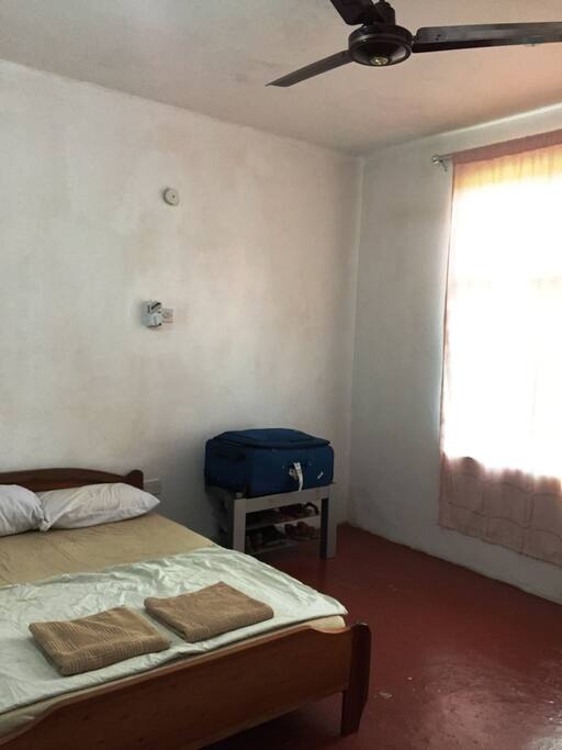 The room with a fan