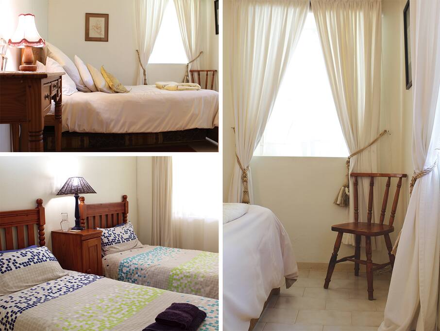 The bedrooms