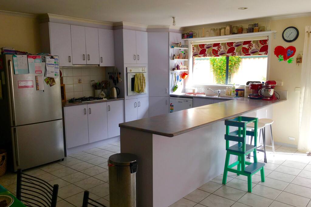Large kitchen.