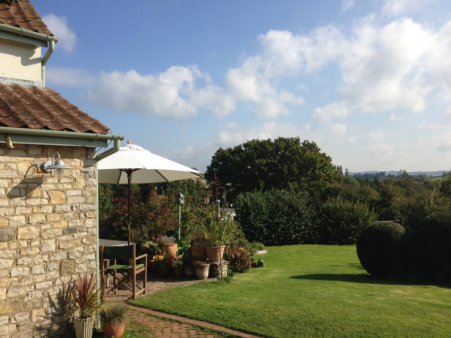 Your view across the valley and fields