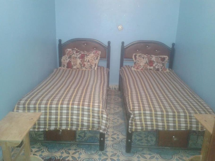Here are two beds in one room