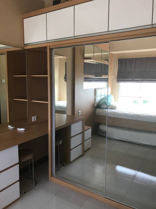 spacious wardrobe