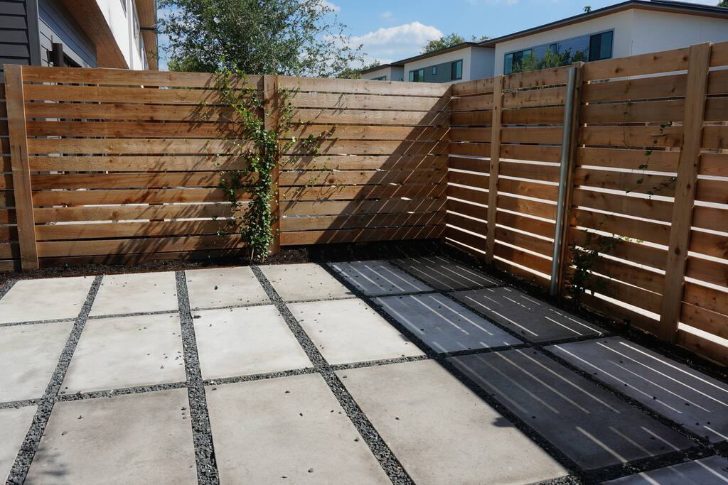 Private patio.
