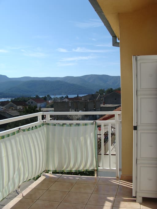 Western view from the balcony