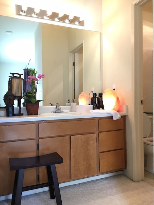 private bathroom with bathtub