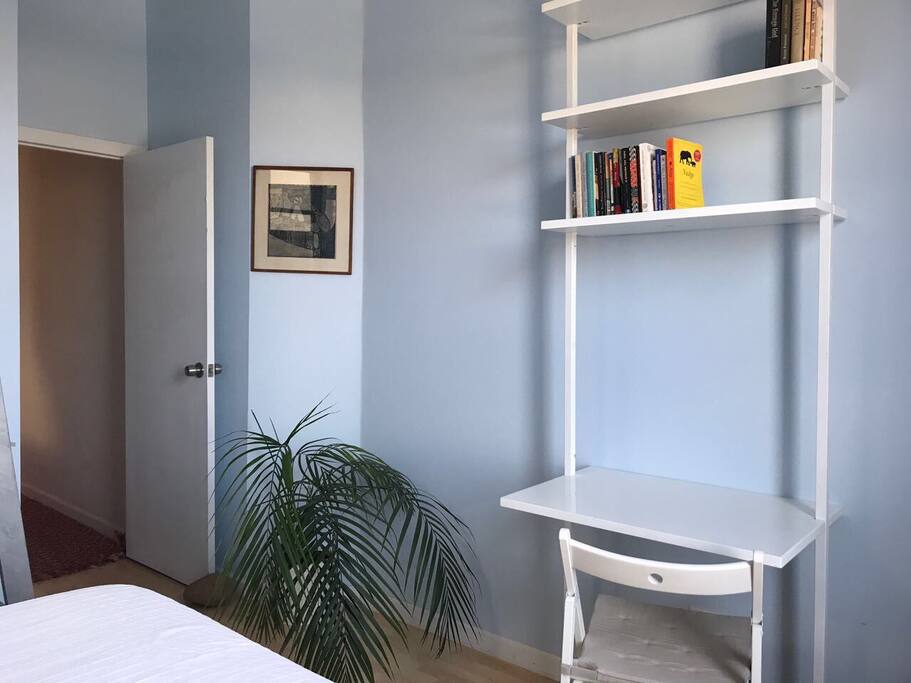 North facing back room (with double closet)
