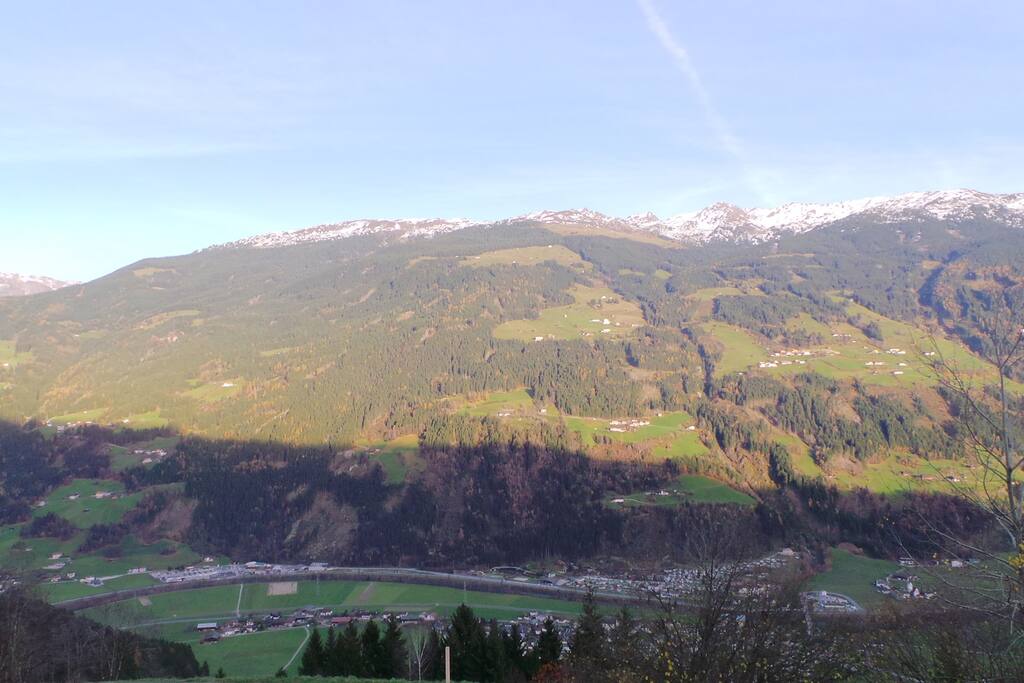Aussicht vom Grundstück
