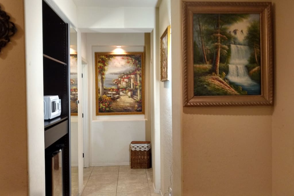 Hallway with Kitchnette