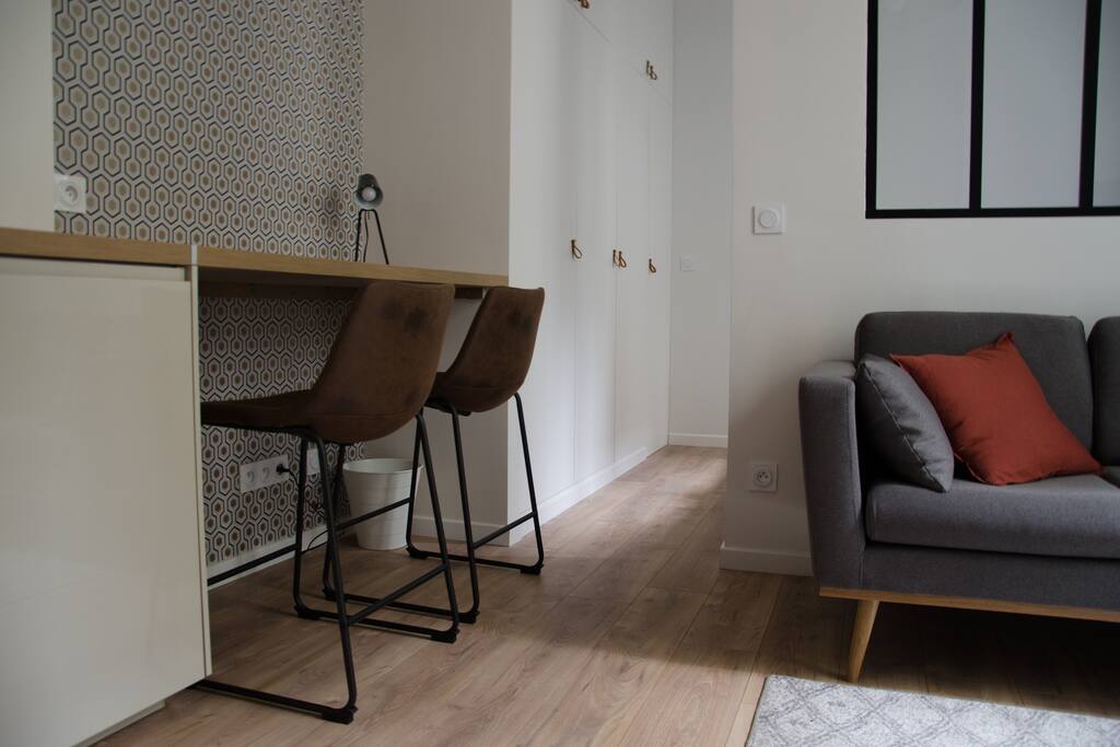 View of the newly renovated apartment.