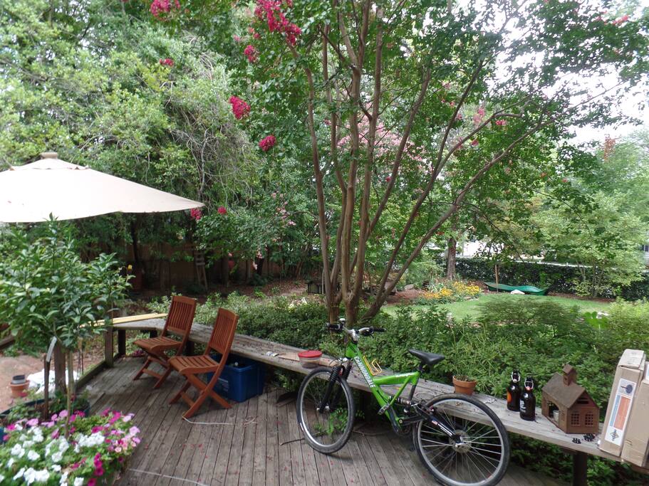 Back Deck (fenced yard)