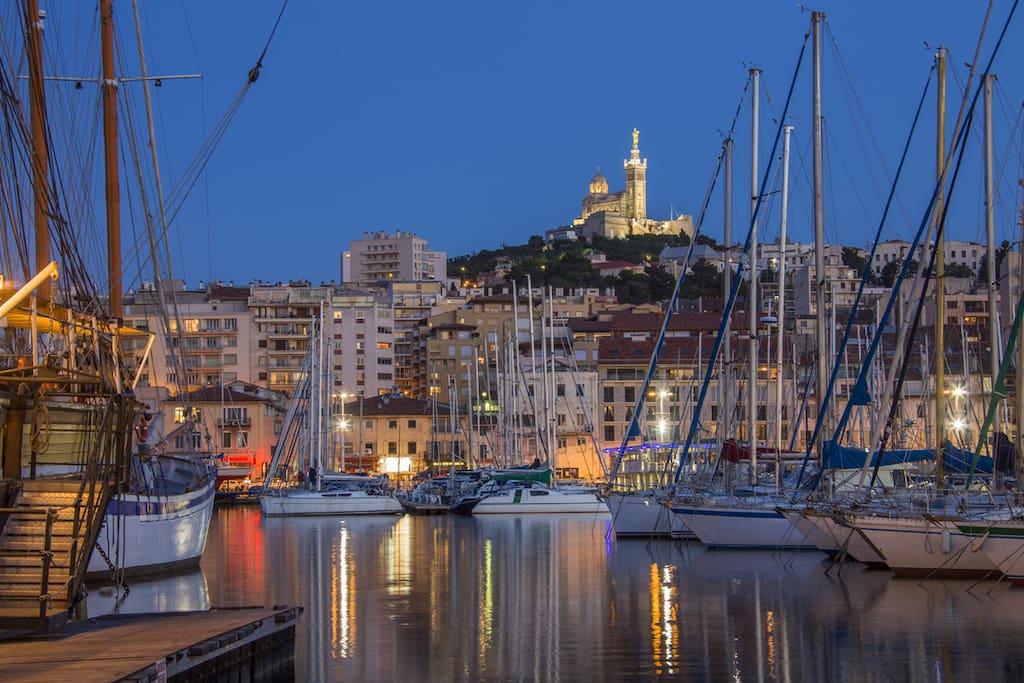 Le vieux port de Marseille à 15 minutes de l'appartement