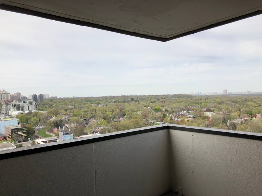 View of downtown Toronto from our large balcony !