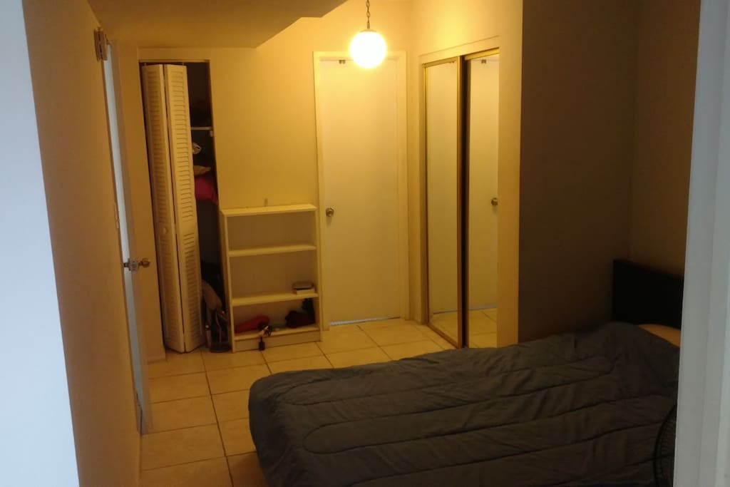 Your suite with closet inside