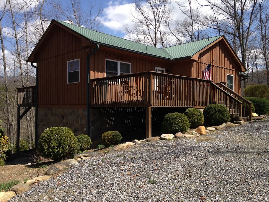 Parking area and walkway to basement.