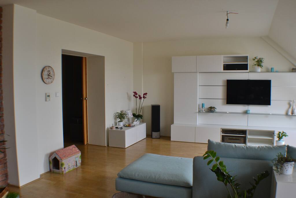 Kitchen with living room