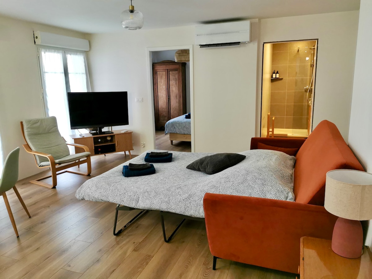 Successful Airbnb property: 2 rooms at the foot of the Christmas Market with Garage in Mulhouse