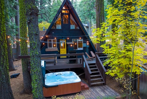 Cozy Modern A-Frame | Sugar Pine Speakeasy