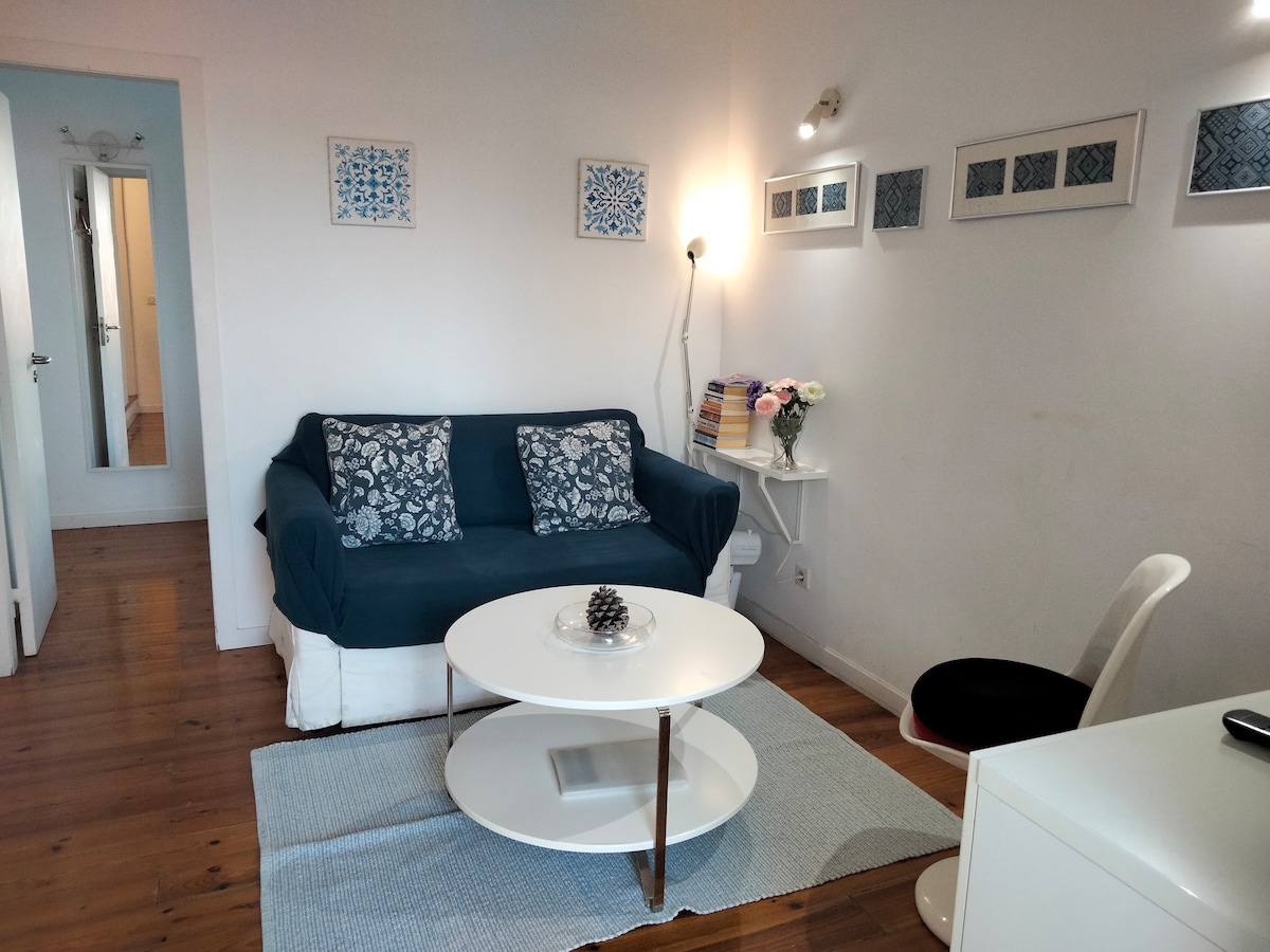 Дневната соба има удобен единечен кауч на спуштање.