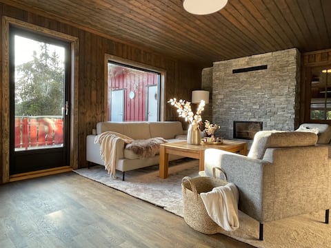 Great big cabin on Sjusjøen, right by the ski slope