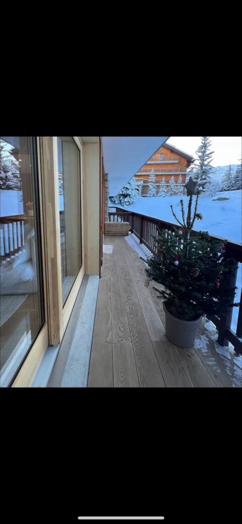Brand new ski in/out 110m2 flat