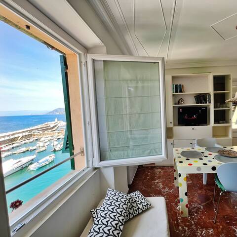 Penthouse on the ancient marina of Camogli