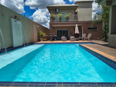 Beautiful house in a gated community with a swimming pool