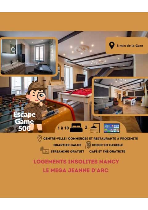 Méga Jeanne d'Arc Billard Baby + Escape Game 50€