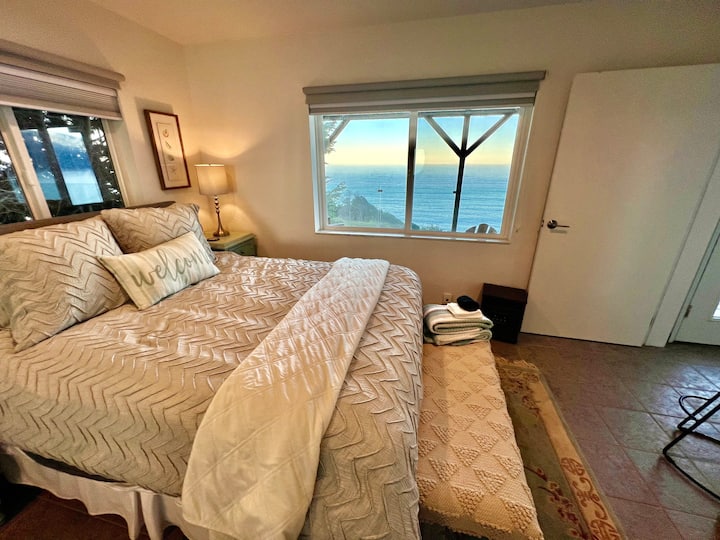 Lay in bed and watch the waves.